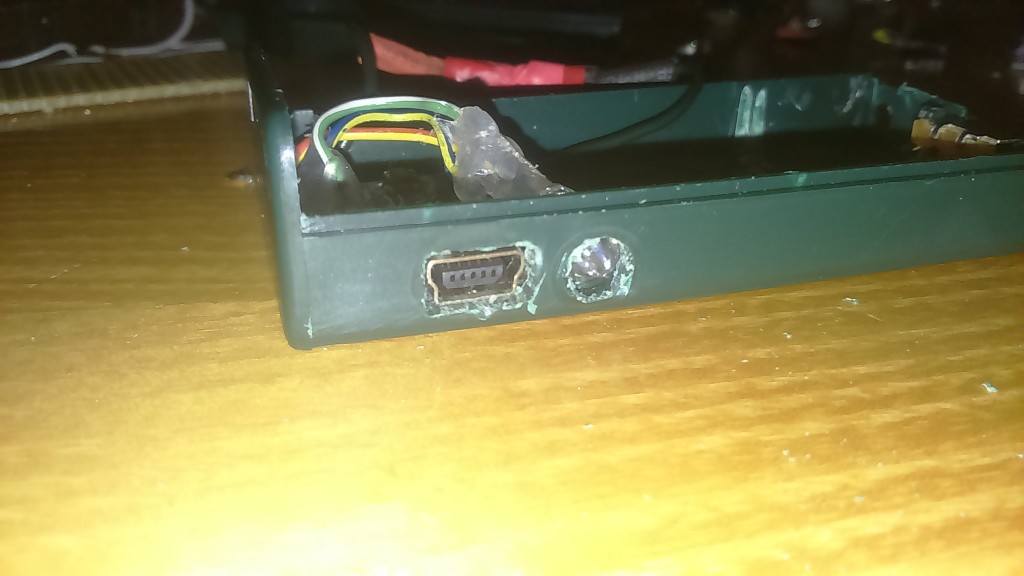 USB and LED openings