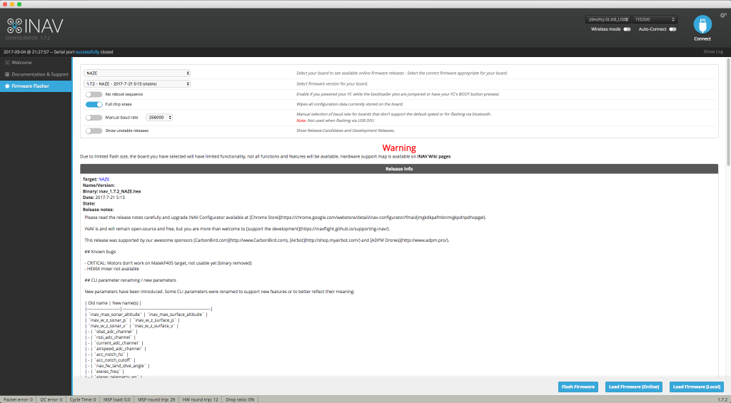 iNAV configurator